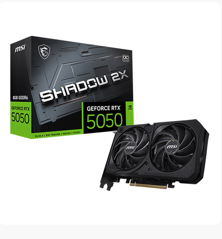 Graphics Card Msi RTX 5050 8GB Shadow 2X OC