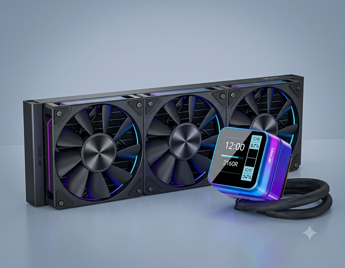 Fan Ant Esports Liquid Cooler Glacius 360MM Argb