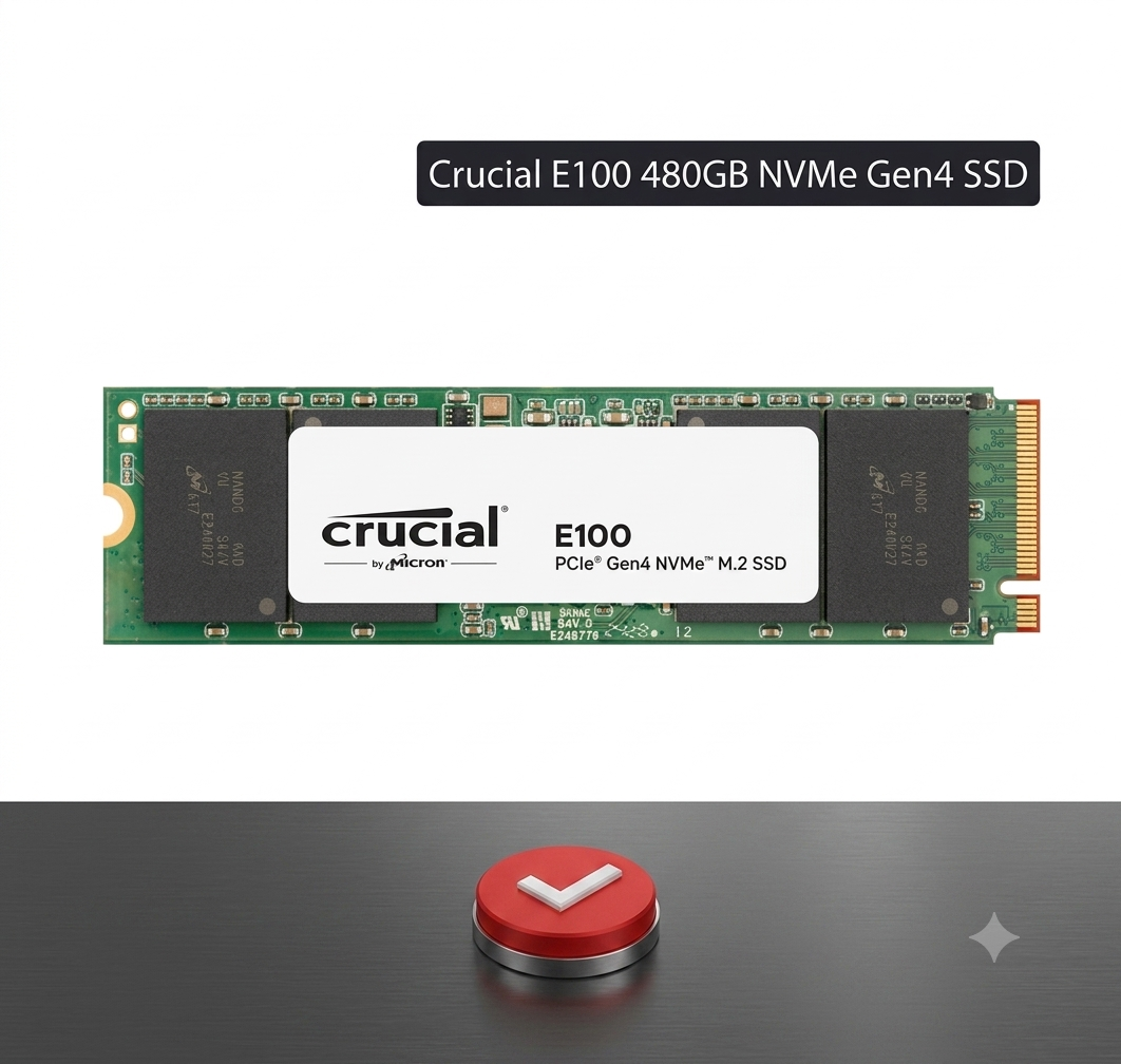 SSD Crucial 480GB Nvme E100