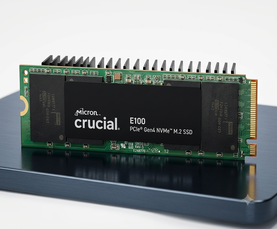 Crucial E100 1TB NVMe SSD