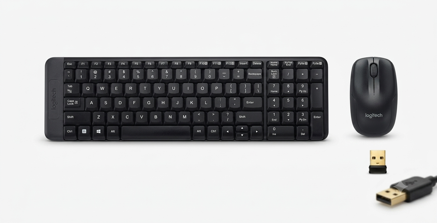 Keyboard Mouse Logitech MK220 Wireless