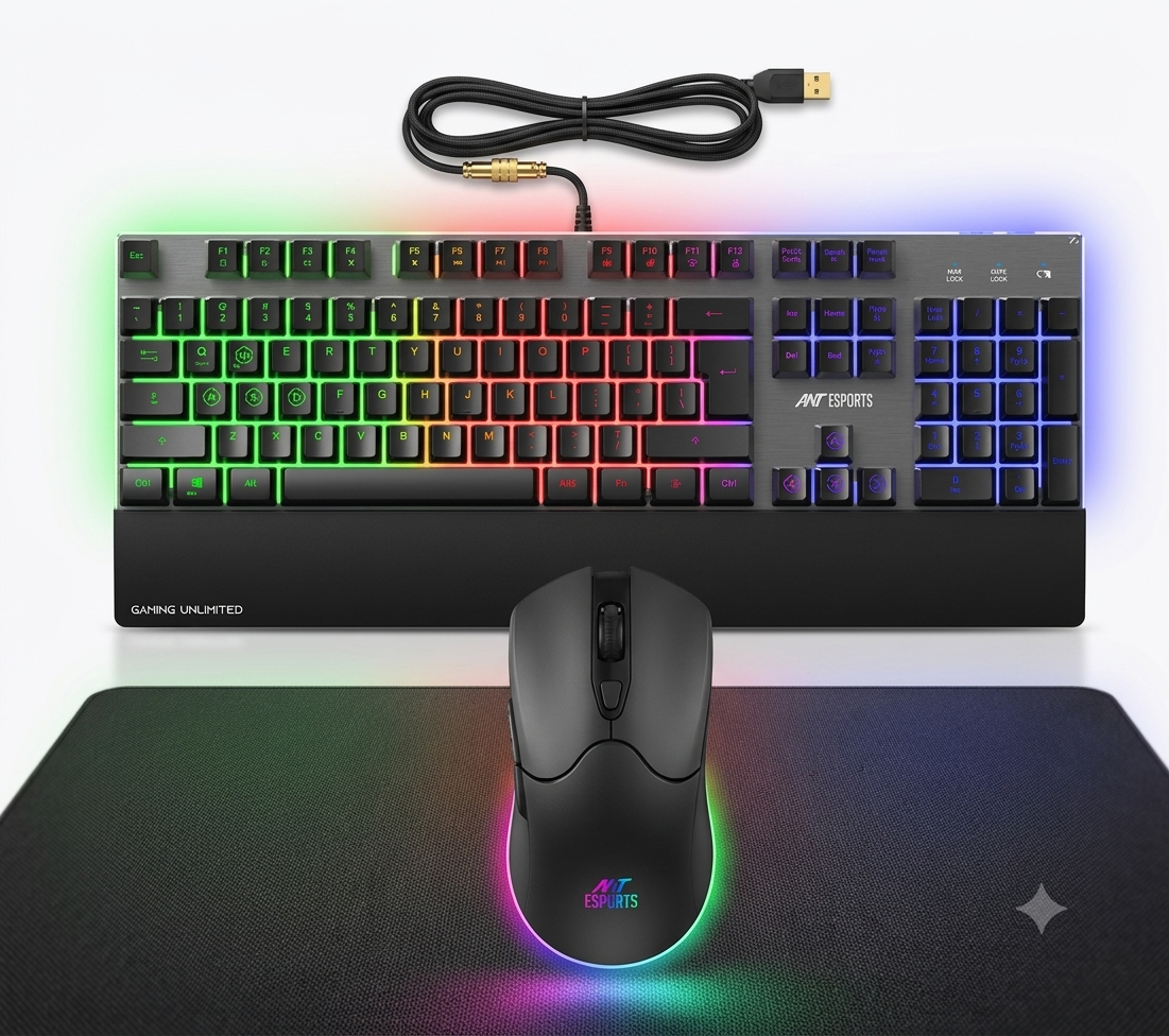 Ant Esports KM550 Pro Wireless Keyboard and Mouse Combo