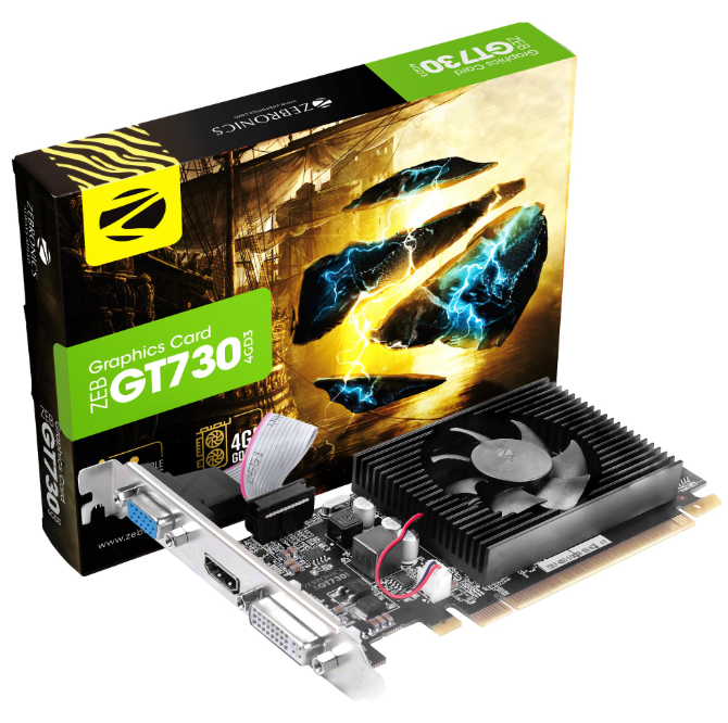 Graphic Card Zebronics GT730 DDR3 4GB