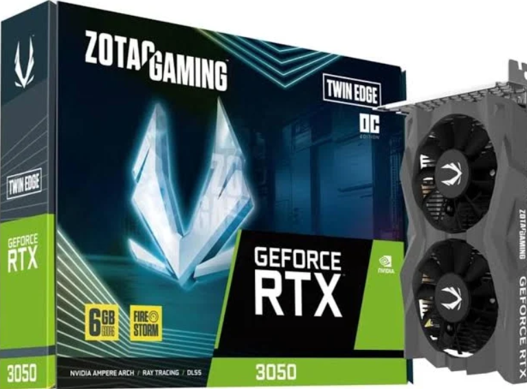 Graphics Card Zotac RTX3050 6GB Twin Edge Oc DDR6