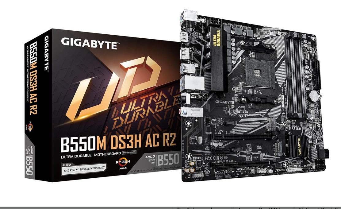 MotherBoard Gigabyte GA-B550M-DS3H AC