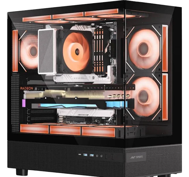 Cabinet ANT ESPORTS CRYSTAL X6 BK