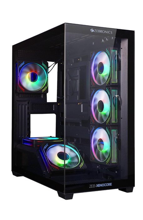 Gaming Cabinet Zebronics Apex Pro Black