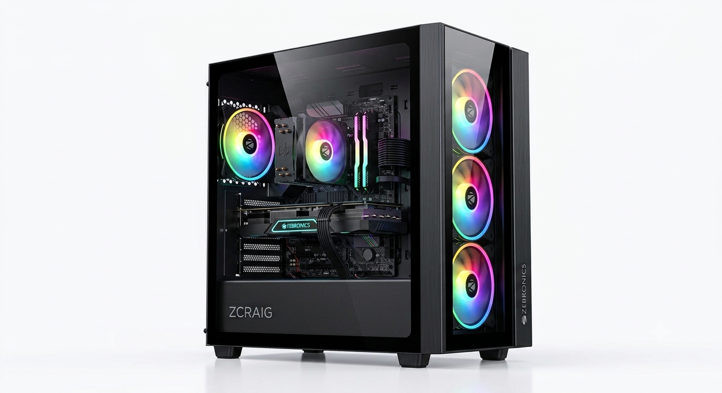 Gaming Cabinet Zebronics Cora G Black