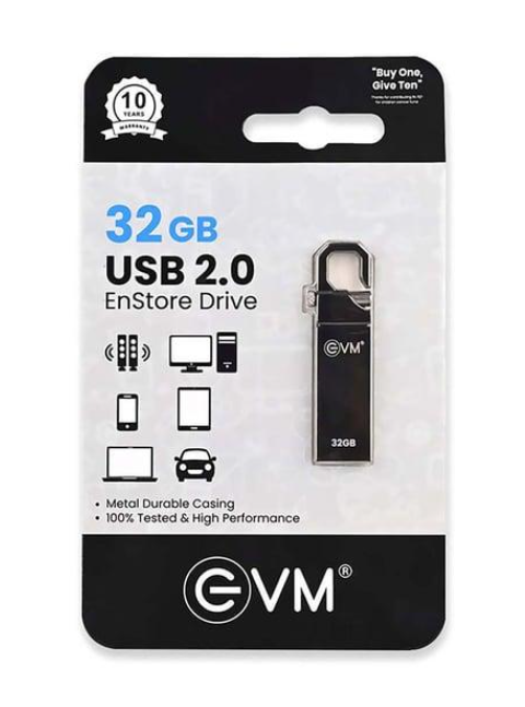 Pen Drive Evm 32GB Enstore Usb 2.0 Metal