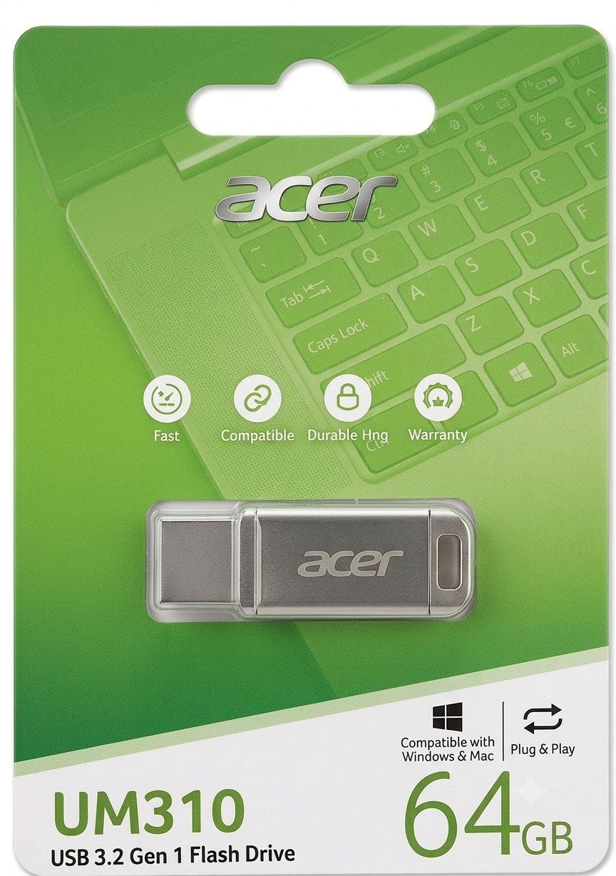 Pen Drive Acer 64 GB 3.2 Metal Usb Flash UM310