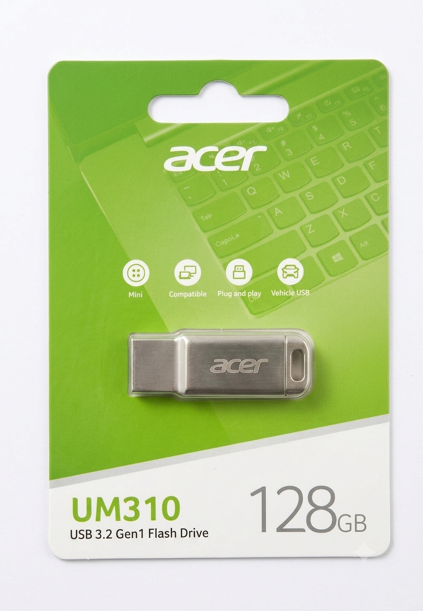 Pen Drive Acer 128 GB 3.2 Metal Usb Flash UM310