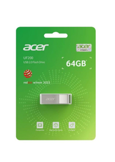 Pen Drive Acer 64 GB 2.0 Metal Usb Flash UF200