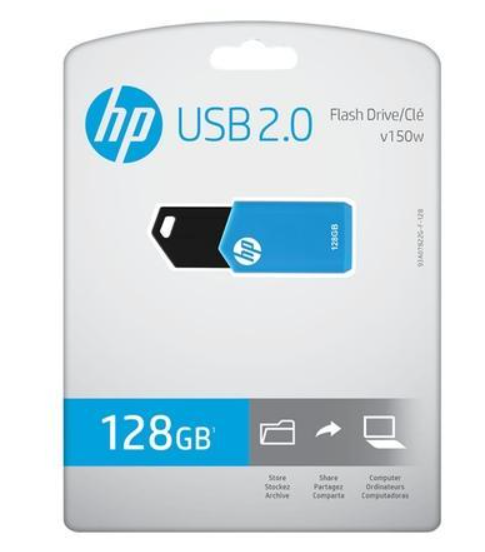 Pen Drive Hp 128GB V150W Flash 2.0