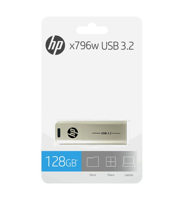Pen Drive Hp 128GB X 796w Metal Usb 3.2