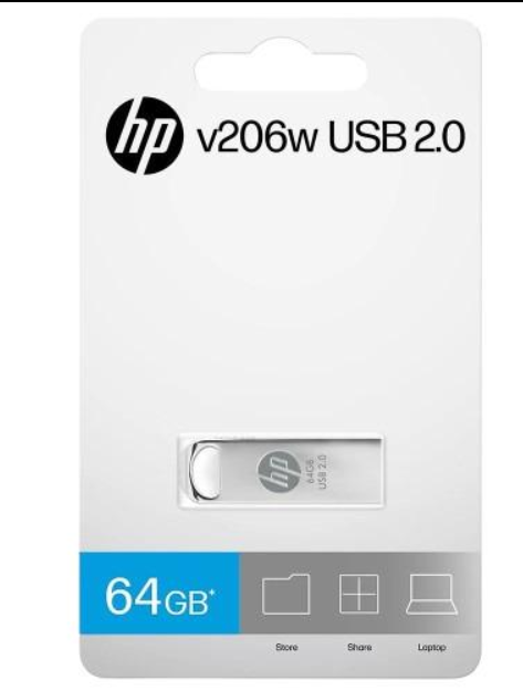 Pen Drive Hp 64GB V206W USB 2.0