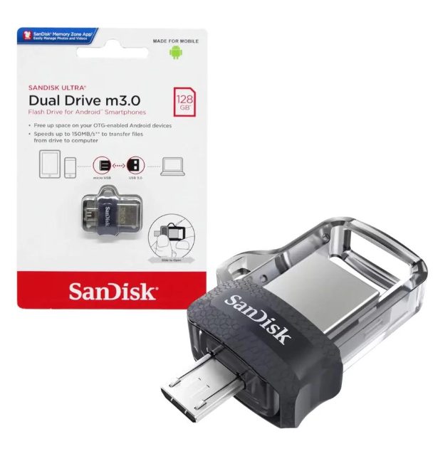 Pen Drive Sandisk  128 GB Ultra Dual Usb  3.0