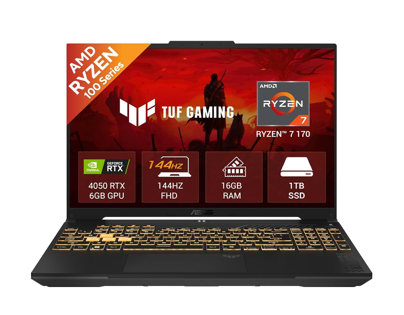 ASUS  FA607NUQ-RL063WS	Ryzen 7-170	16GB	1TB	RTX 4050 6GB	WIN 11	MSO 2024	16"" FHD+