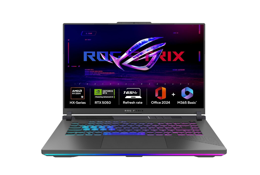 ASUS  G614PM-S5046WS	Ryzen 9-8940HX	16GB	1TB	RTX 5060 8GB	WIN11	MSO 2024	16""2.5K