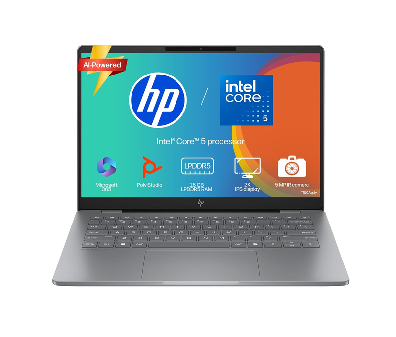 OMNI BOOK 7-14-FS0789TU	CORE-5-210H	16 GB	512GB	Intel Arc Graphics	Win 11	MSO 2024	14.0"" 2K IPS