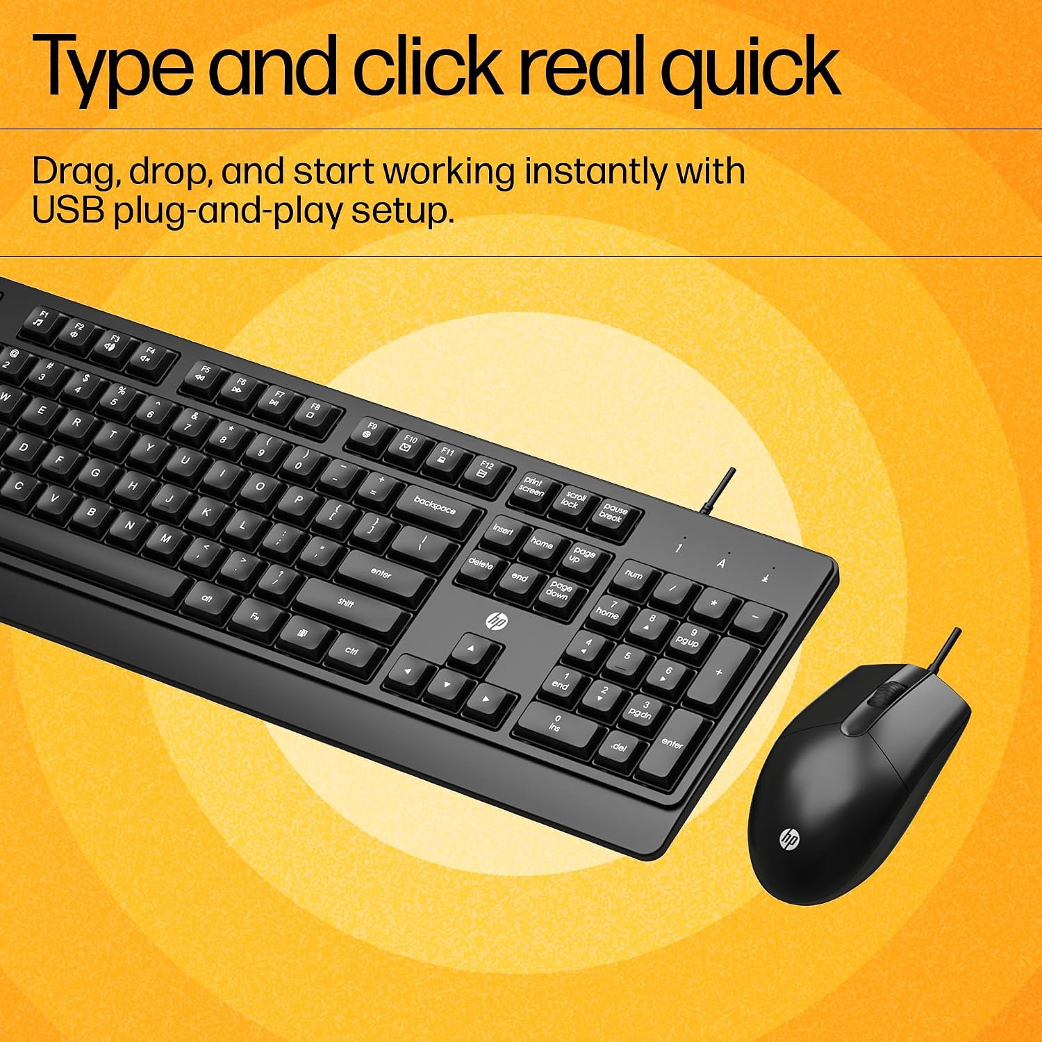 HP KM200 Wireless Keyboard and Mouse Combo