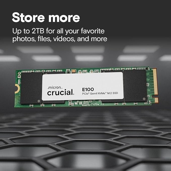 Crucial E100 1TB NVMe SSD