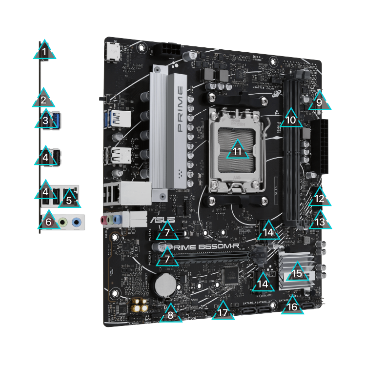 Motherboard Asus Prime B650M-R