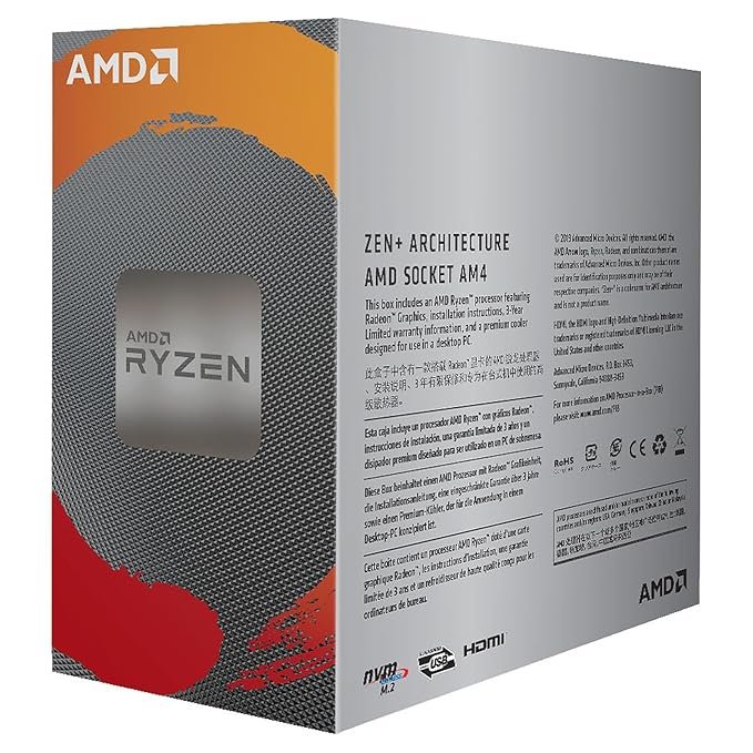 AMD Ryzen 3 3200G Processor with Radeon Vega 8 Graphics