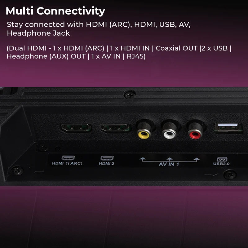LED Tv Zebronics 32P1E With Wall Mount