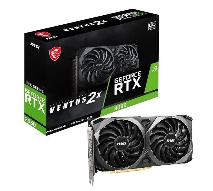 Graphics Card Msi RTX 3050 8GB Ventus 2X OC